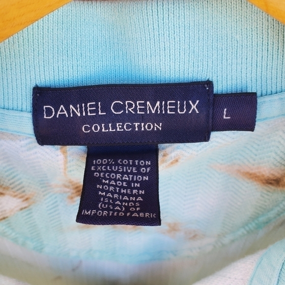 Daniel Cremieux‎ Collection Embroidered Island Design Sz L Polo - Picture 3 of 12